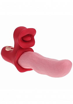 LoveLine - Langue - Wavelike Vibrating Tongue - Rechargeable - Waterproof - Pink