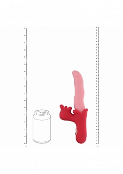 LoveLine - Langue - Wavelike Vibrating Tongue - Rechargeable - Waterproof - Pink