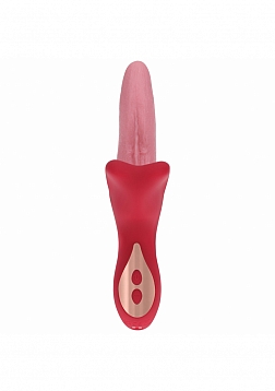 LoveLine - Spin - Rotating Vibrating Tongue - Rechargeable - Waterproof - Pink