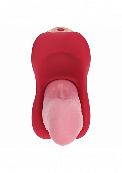 LoveLine - Spin - Rotating Vibrating Tongue - Rechargeable - Waterproof - Pink