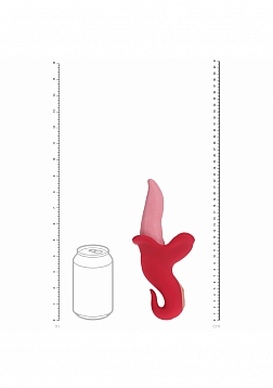 LoveLine - Spin - Rotating Vibrating Tongue - Rechargeable - Waterproof - Pink