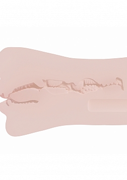 XKIN - Toxica - Female Mouth - Masturbator with Rechargeable Vibrating Bullet - 1.40 Lbs - Vanilla 