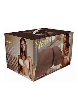 XKIN - Bodyforms - Clara Vossin - Dual Entry - TPE Bodyforms Masturbator - 14.1 lbs - Brown