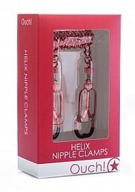 Helix Nipple Clamps - Red