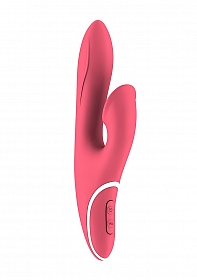 HIKY002- Suction Stimulator and Rabbit Vibrator - Pink