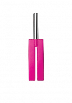 Leather Slit Paddle - Pink