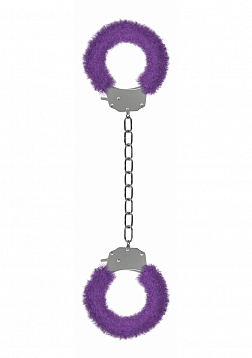 Pleasure Legcuffs Furry - Purple
