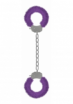 Pleasure Legcuffs Furry - Purple