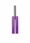 Leather Slit Paddle - Purple