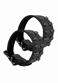 Ouch! Skulls and Bones - Handcuffs with Skulls - Black