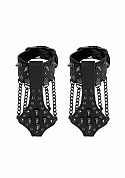 Handcuffs with Spikes and Chains - Black..