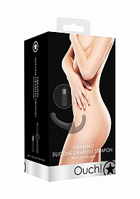 Vibrating Silicone Strapless Strap-On