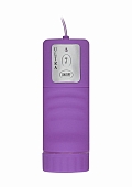 Vibrating Silicone Strapless Strap On-Purple
