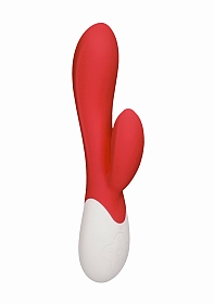 Passion - Rechargeable Heating G-Spot Rabbit Vibrator  - Red