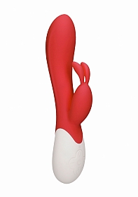 Flame - Rechargeable Heating G-Spot Rabbit Vibrator  - Red
