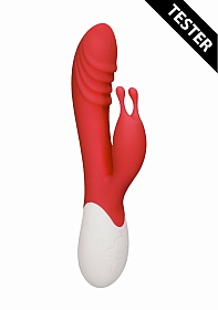 Heating G-Spot USB Rechargeable Vibrator - Red - Tester