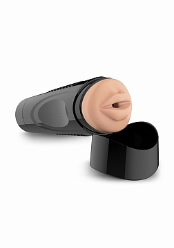 Self Lubrication Easy Grip Masturbator XL Oral - Flesh..
