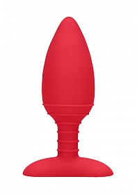 Heating Anal Butt Plug - Glow - Red