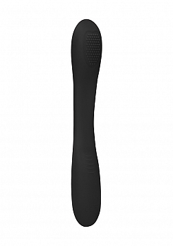 Ultimate Flexibility Flat Double-Ended..Rechargeable Vibrator-Black