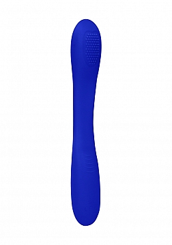 Ultimate Flexibility Flat Double-Ended..Rechargeable Vibrator-Blue
