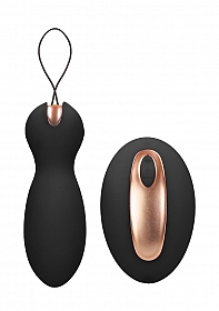 Dual Vibrating Toys - Vibrating Remote Control & Keagle Balls - Black