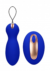 Dual Vibrating Toys - Vibrating Remote Control & Keagle Balls - Blue