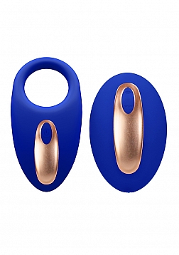 Dual Vibrating Toys - Vibrating Remote Control & Cocring - Blue