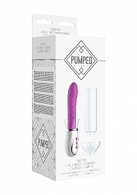 Twister-4 in 1 Rechargeable Couples Pump Kit-Purple