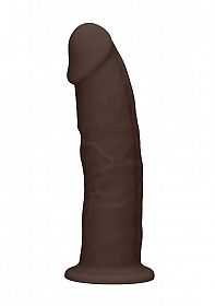 Silicone Dildo Without Balls - 19,2 cm - Brown..