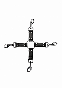 Ouch! Pain - Saddle Leather 4-way Hogtie Cross..