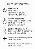 Fire- Rechargeable Heating G-Spot Vibrator-Purple