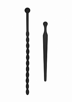 Silicone Plug Set Beginners Urethral Sounding - Black..