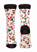 Happy Hearts Socks - US Size 8-12 / EU Size 42-46