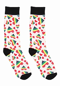 Happy Hearts Socks - US Size 8-12 / EU Size 42-46